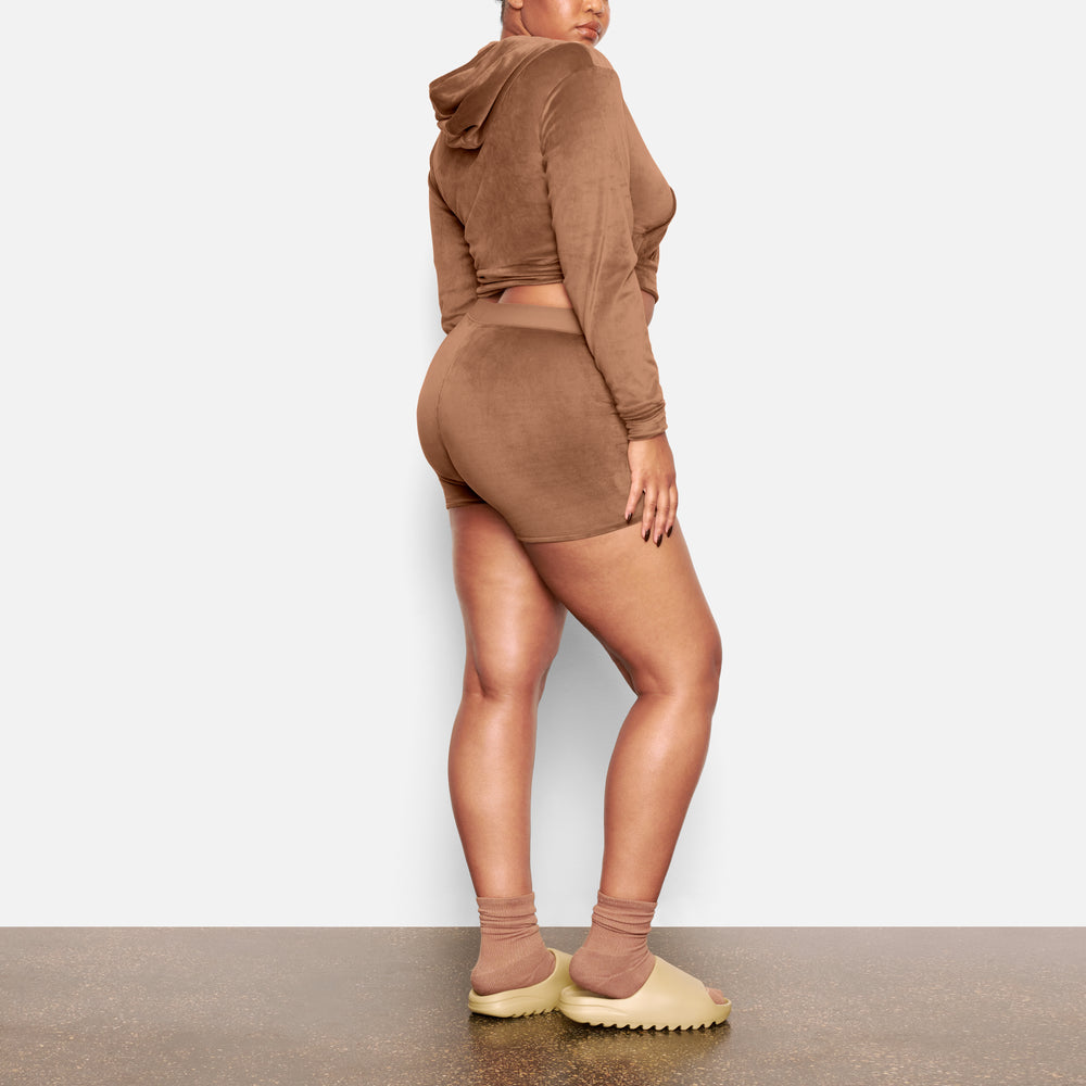 Sweat a Capuche Skims VELOUR Abricot | 235IMBLAV