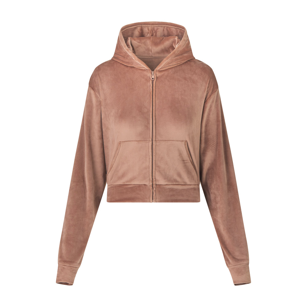 Sweat a Capuche Skims VELOUR Abricot | 235IMBLAV