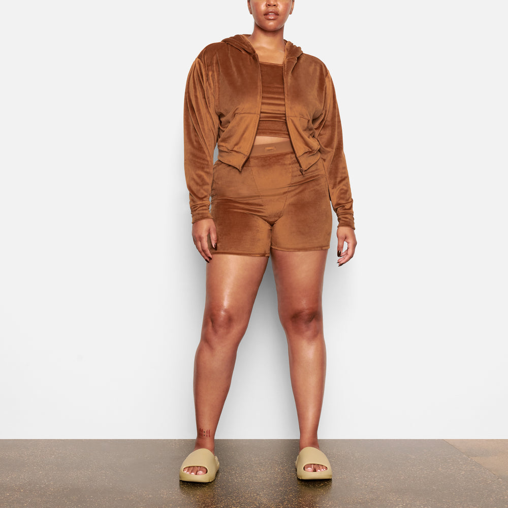 Sweat a Capuche Skims VELOUR Cuivre | 016JGETDX
