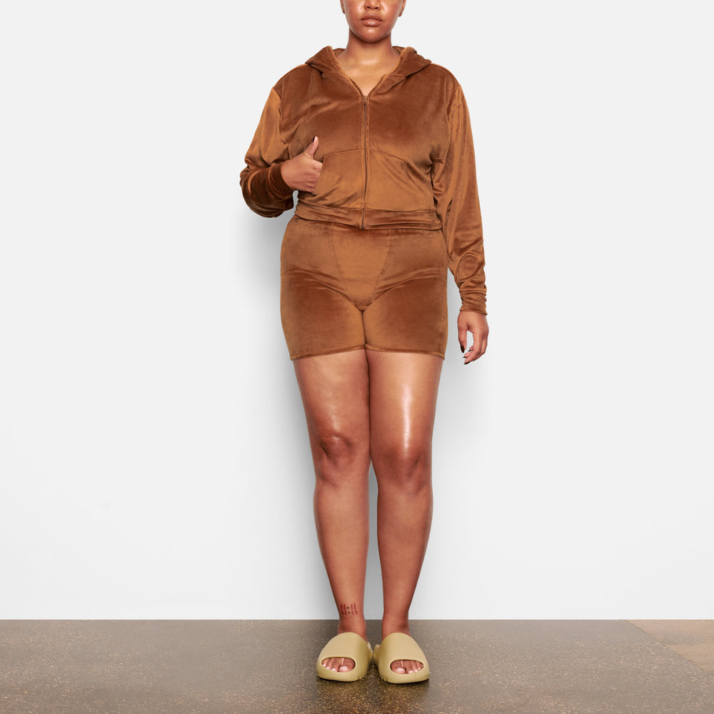 Sweat a Capuche Skims VELOUR Cuivre | 016JGETDX