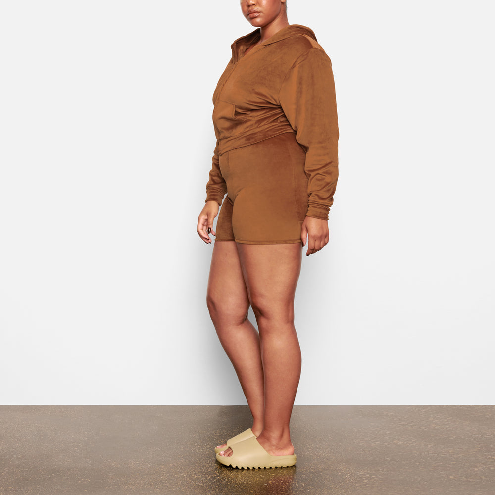 Sweat a Capuche Skims VELOUR Cuivre | 016JGETDX