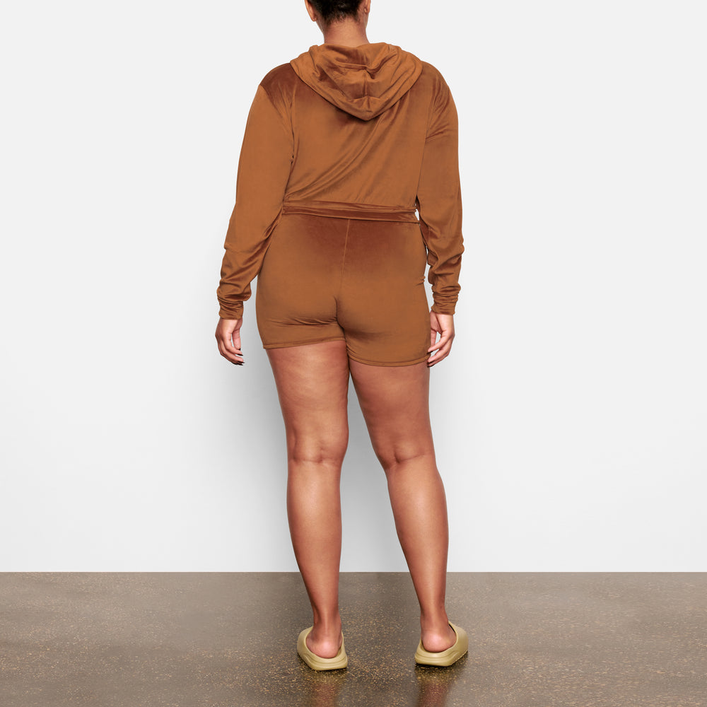 Sweat a Capuche Skims VELOUR Cuivre | 016JGETDX