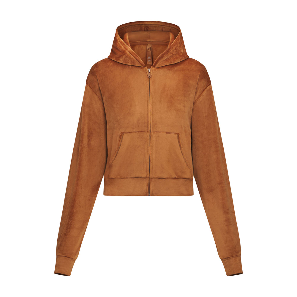 Sweat a Capuche Skims VELOUR Cuivre | 016JGETDX