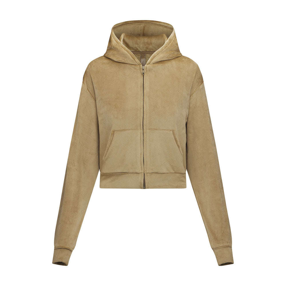 Sweat a Capuche Skims VELOUR Doré | 815XACDNV