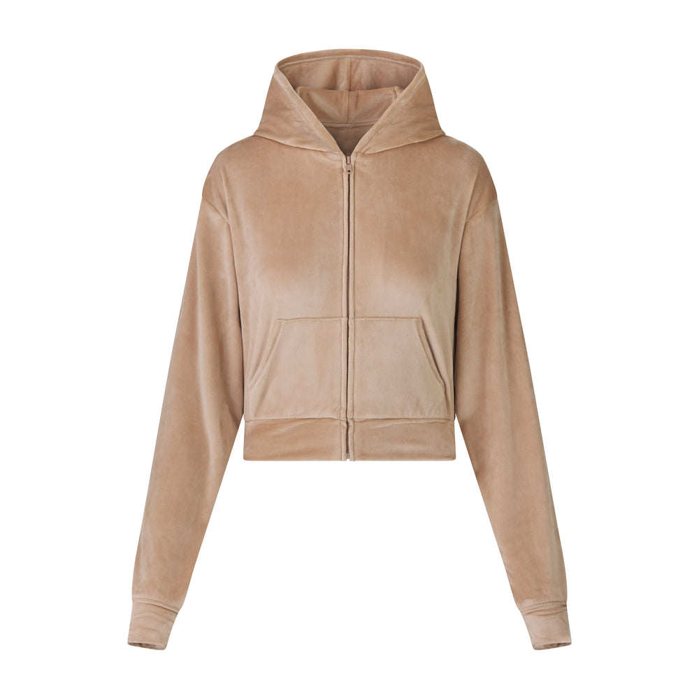 Sweat a Capuche Skims VELOUR Orange | 504KJCOAB