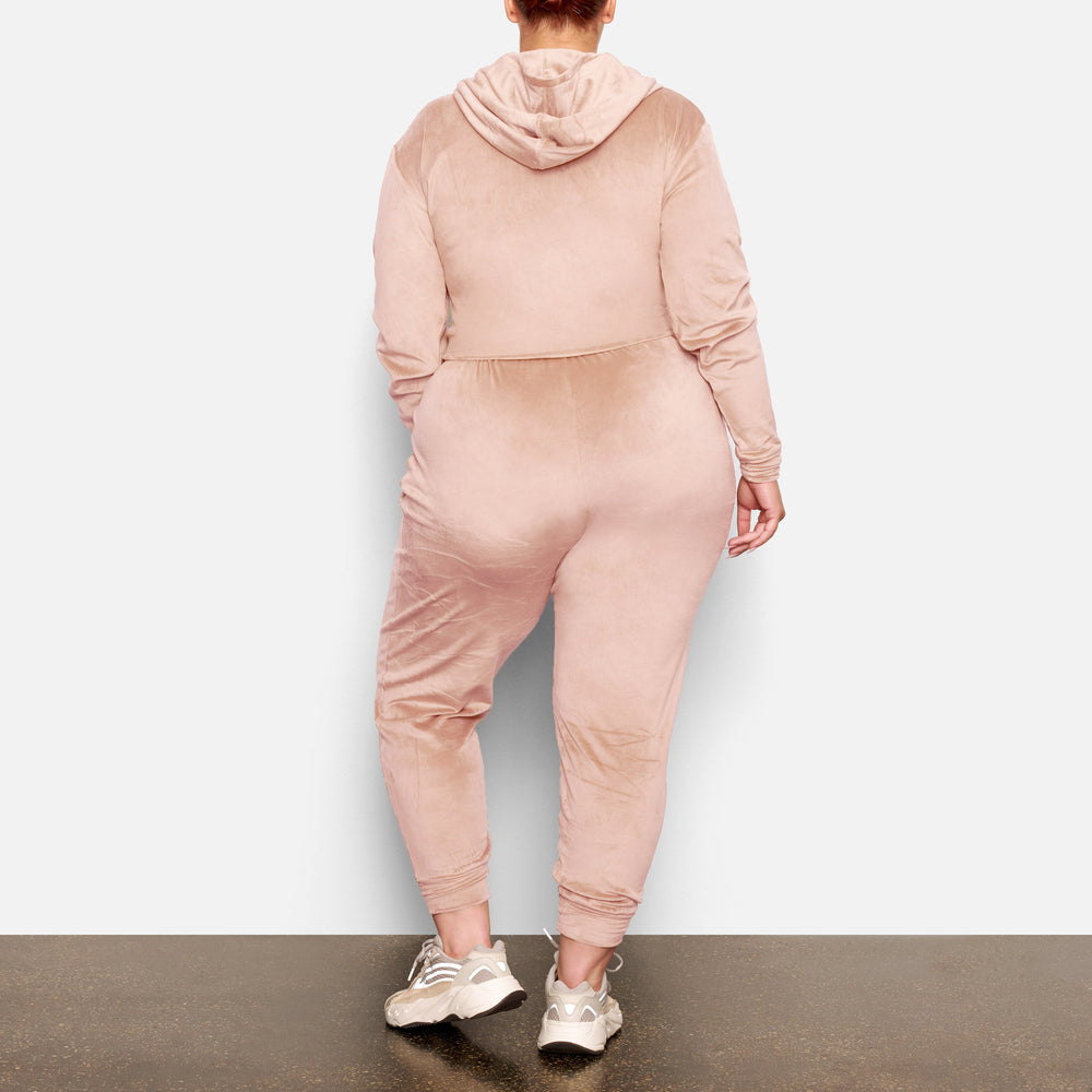 Sweat a Capuche Skims VELOUR Rose Clair | 973AJKMGN