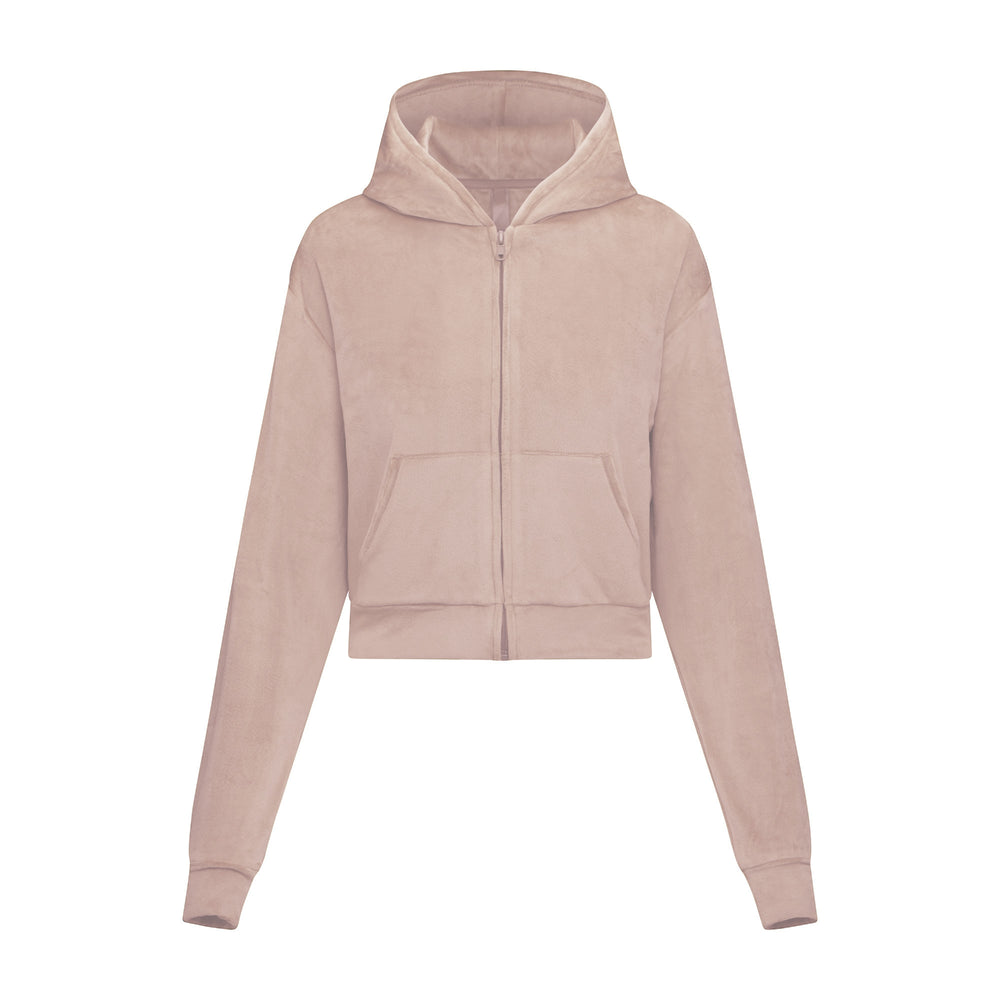 Sweat a Capuche Skims VELOUR Rose Clair | 973AJKMGN