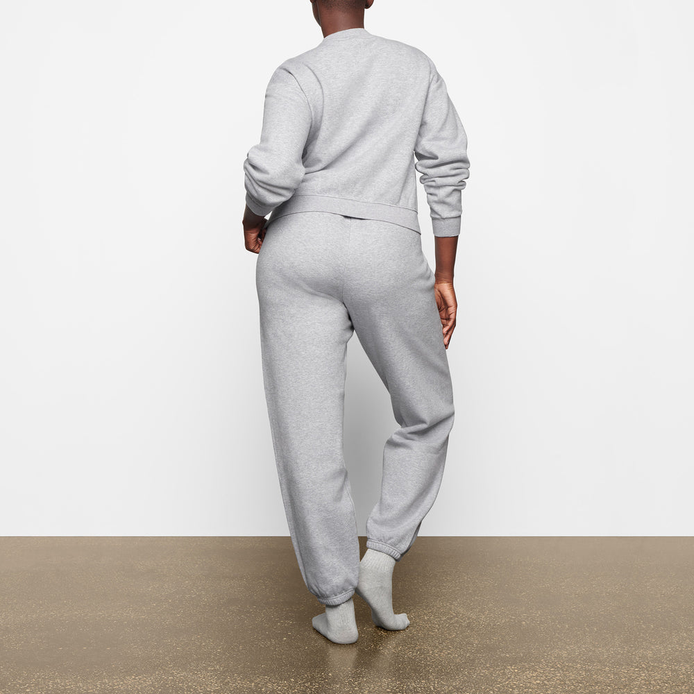 Sweatshirt Skims COTTON FLEECE CREW NECK Grise | 841WIHZLG