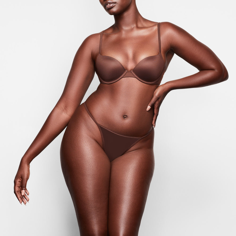 T-shirt Push Up Bra Skims FITS EVERYBODY Chocolat | 789TKCRHG