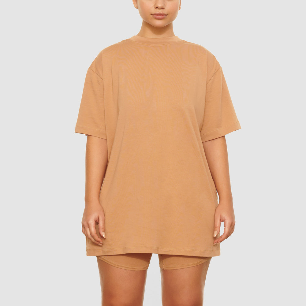 T-shirt Skims BOYFRIEND Beige | 139IEHPGQ
