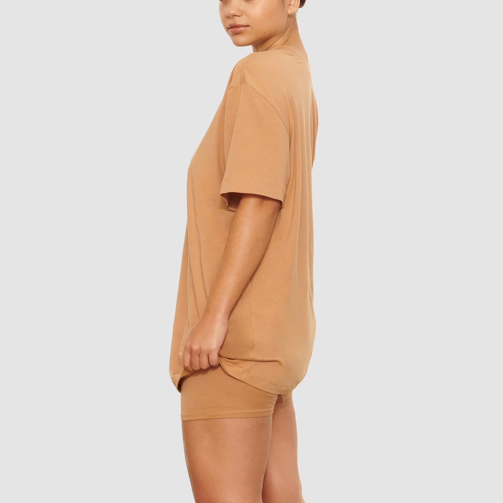 T-shirt Skims BOYFRIEND Beige | 139IEHPGQ
