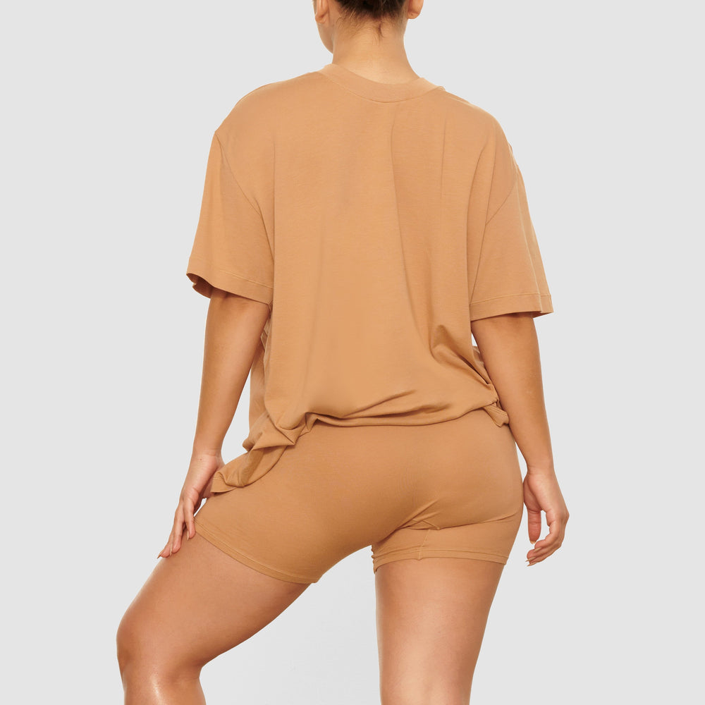 T-shirt Skims BOYFRIEND Beige | 139IEHPGQ