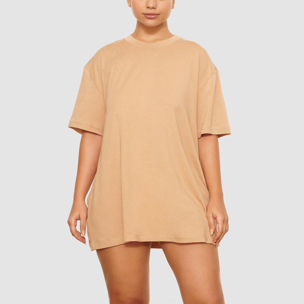 T-shirt Skims BOYFRIEND Beige | 792HFVPIR
