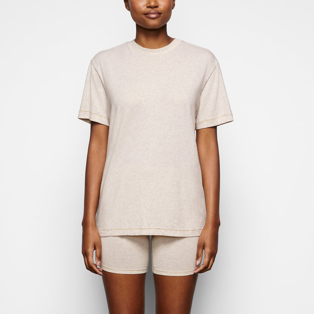T-shirt Skims BOYFRIEND Blanche | 845QFUNJE