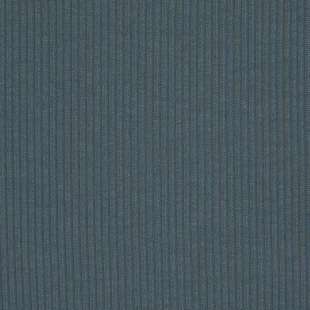 T-shirt Skims COTTON RIB HENLEY LONG SLEEVE Bleu | 063UGBLPK