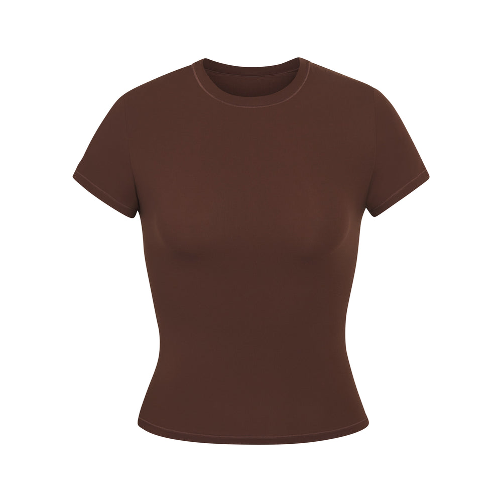 T-shirt Skims FITS EVERYBODY Chocolat | 982PYNHFU
