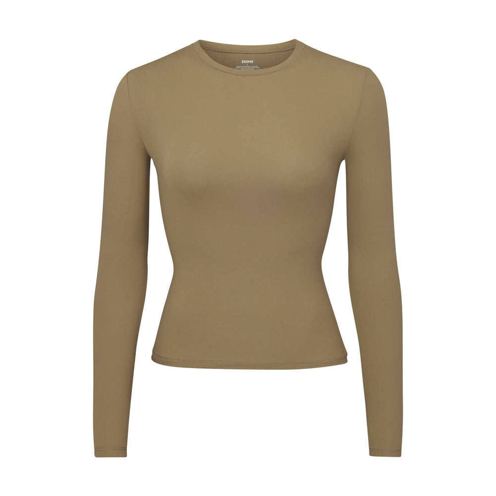 T-shirt Skims FITS EVERYBODY LONG SLEEVE Kaki | 079OKMRPD