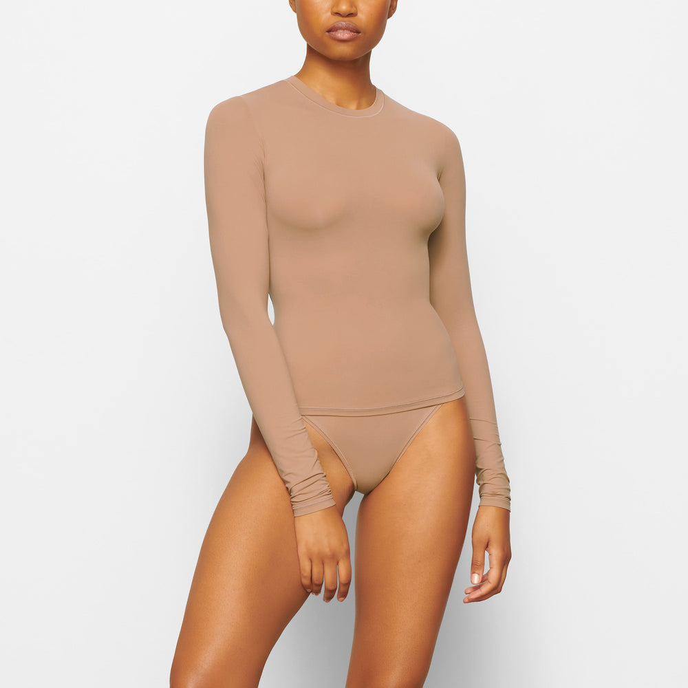 T-shirt Skims FITS EVERYBODY LONG SLEEVE Abricot | 105SFRDHU