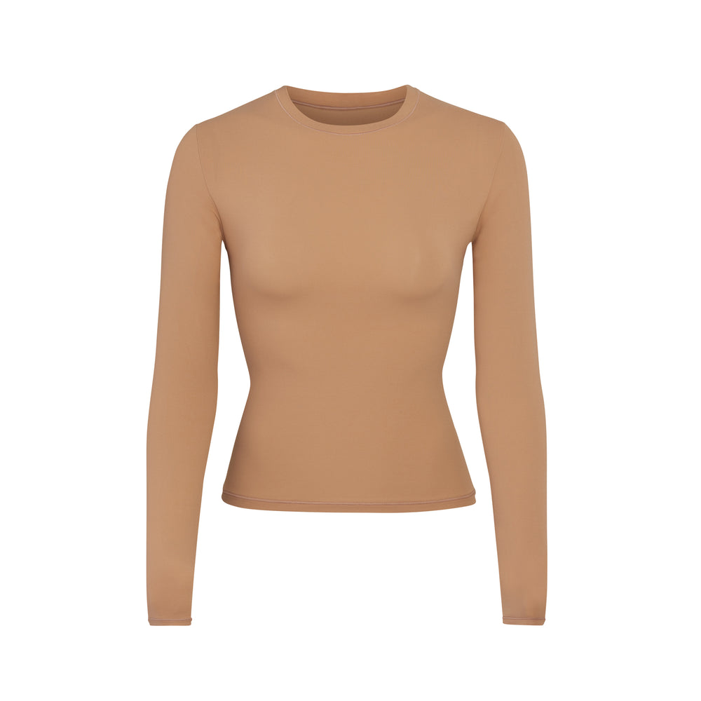 T-shirt Skims FITS EVERYBODY LONG SLEEVE Abricot | 105SFRDHU