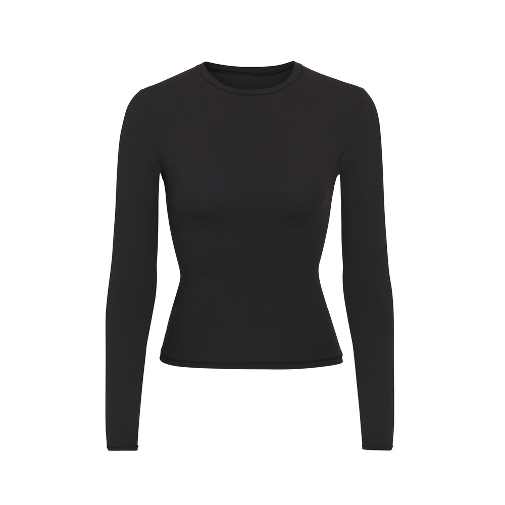 T-shirt Skims FITS EVERYBODY LONG SLEEVE Noir | 372PIRVNG