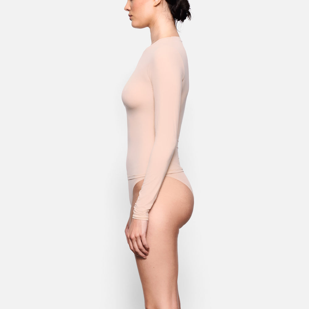 T-shirt Skims FITS EVERYBODY LONG SLEEVE Beige | 495PRWDTU