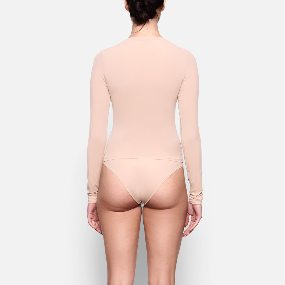 T-shirt Skims FITS EVERYBODY LONG SLEEVE Beige | 495PRWDTU