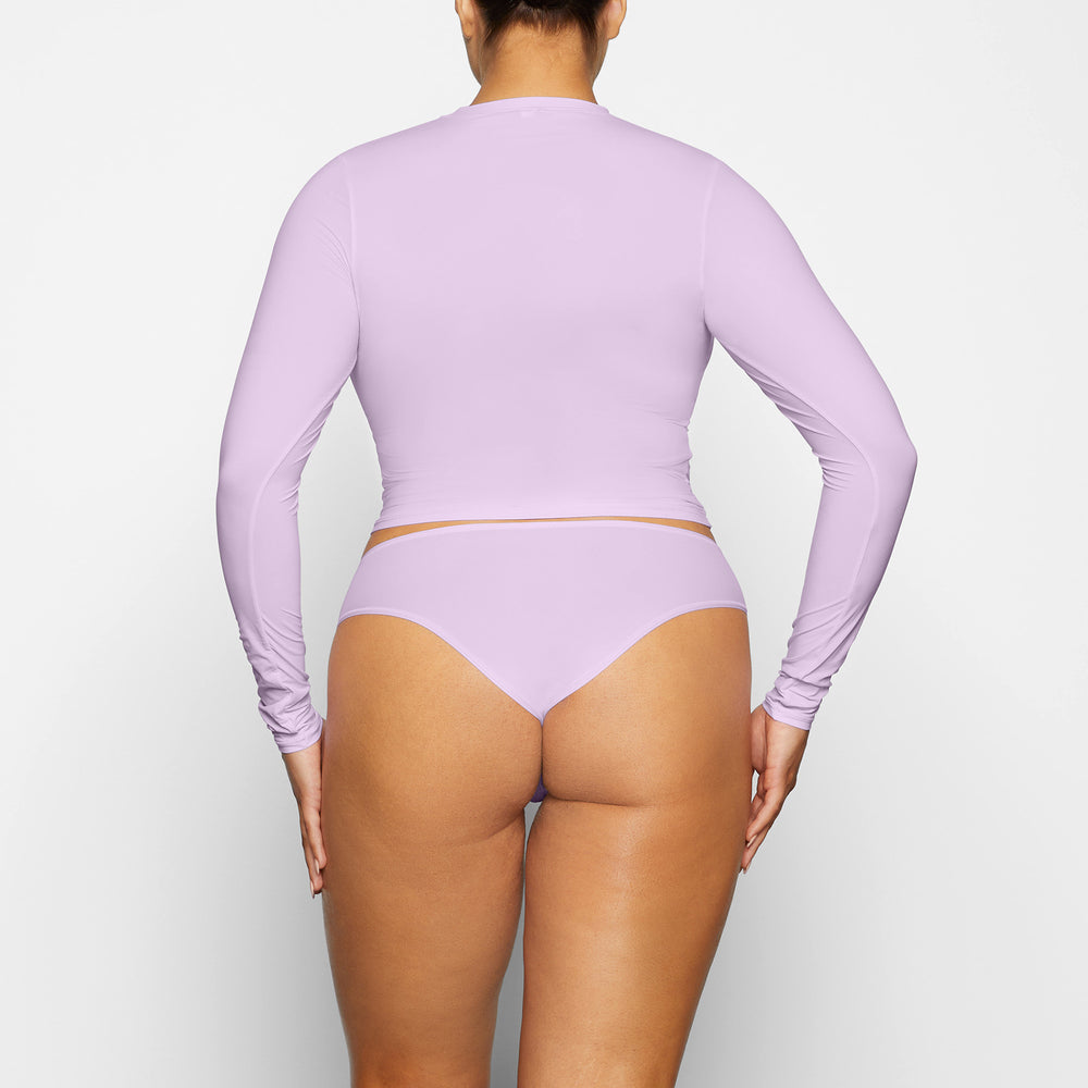 T-shirt Skims FITS EVERYBODY LONG SLEEVE Violette | 693ISKZLD