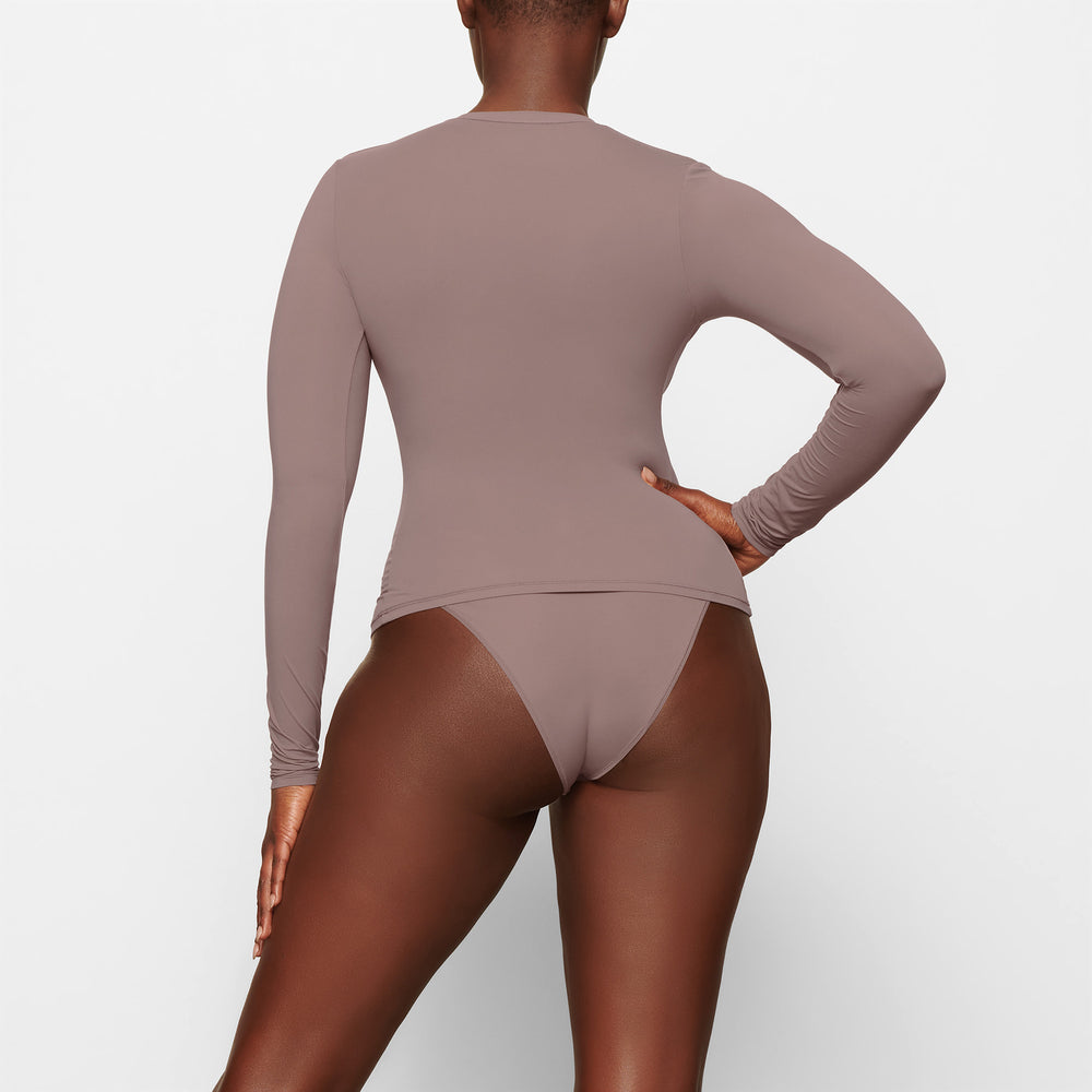 T-shirt Skims FITS EVERYBODY LONG SLEEVE Marron | 814MVDART