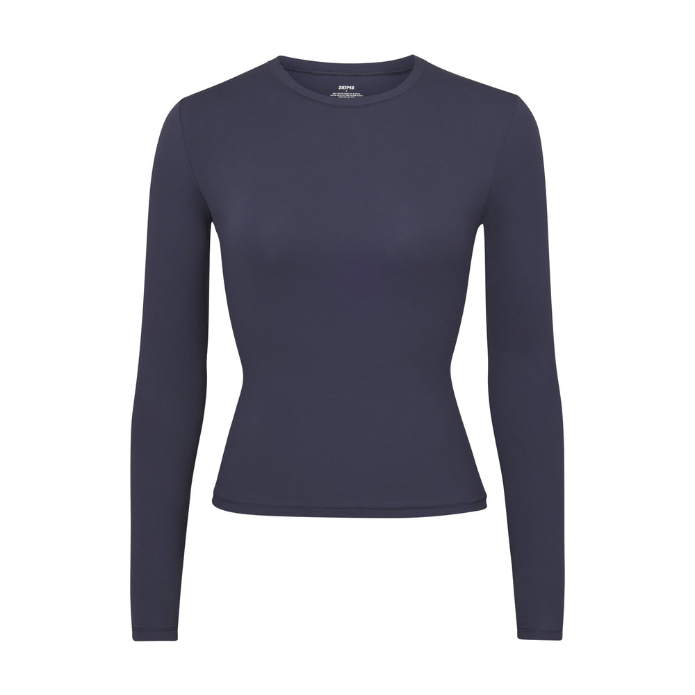 T-shirt Skims FITS EVERYBODY LONG SLEEVE Bleu Marine | 831KVODMN