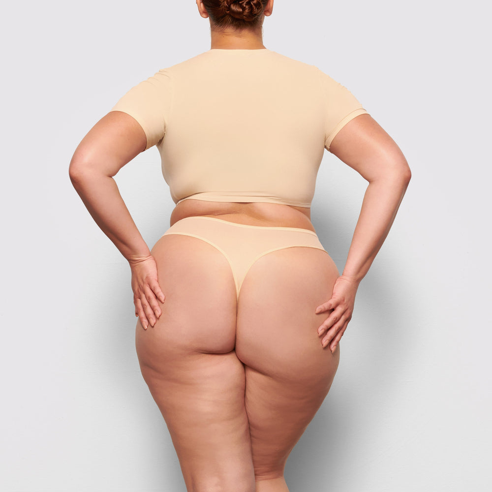 T-shirt Skims FITS EVERYBODY SUPER CROPPED Marron | 361VGCBZR