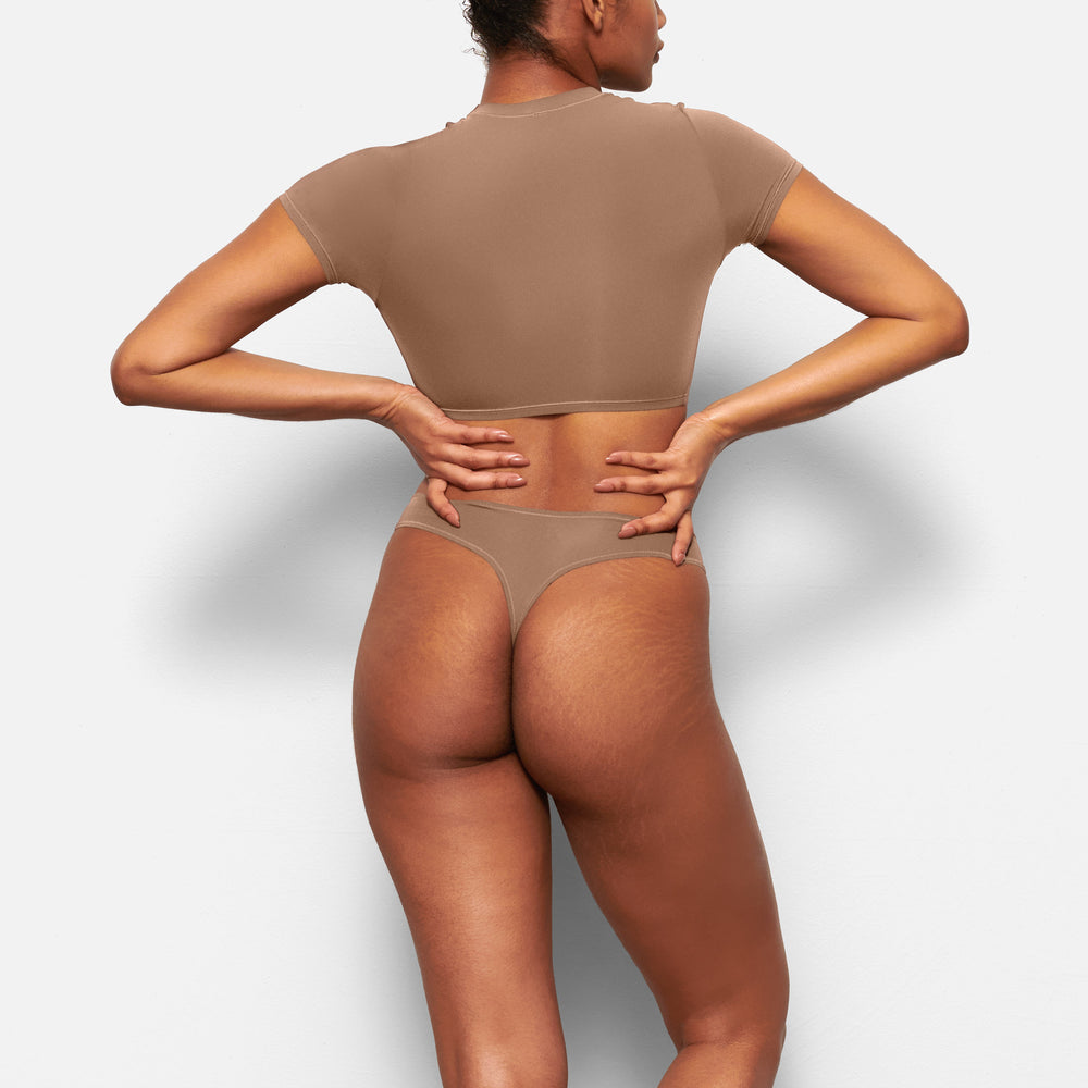 T-shirt Skims FITS EVERYBODY SUPER CROPPED Abricot | 702YGHQLP