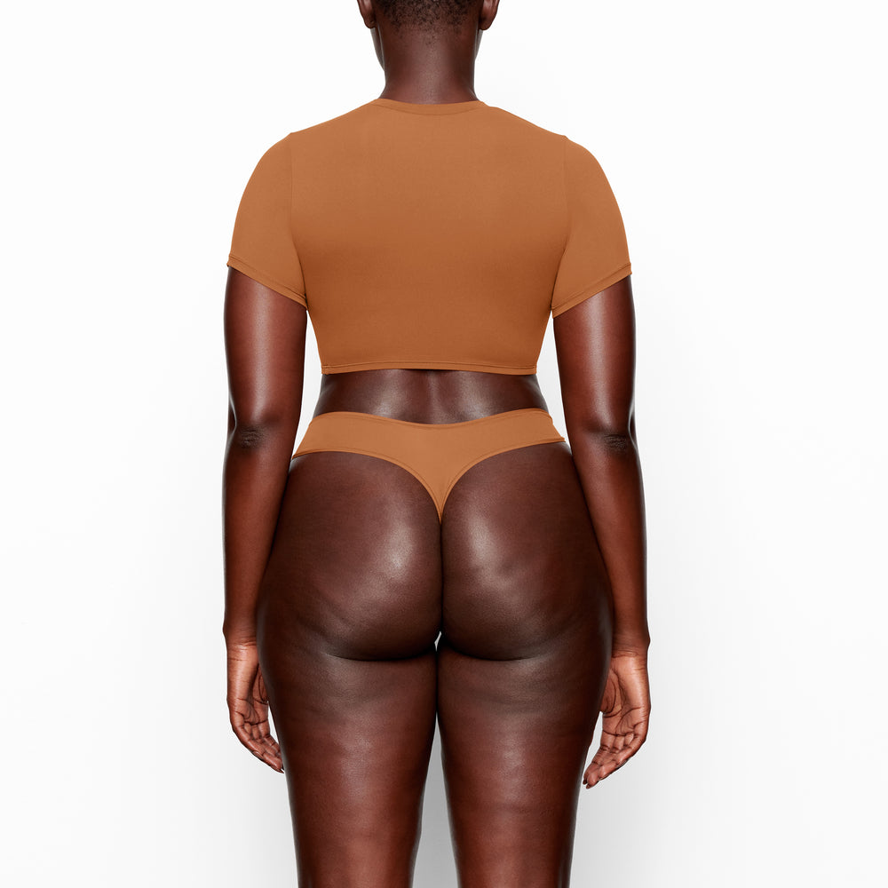 T-shirt Skims FITS EVERYBODY SUPER CROPPED Cuivre | 705IOSFRZ