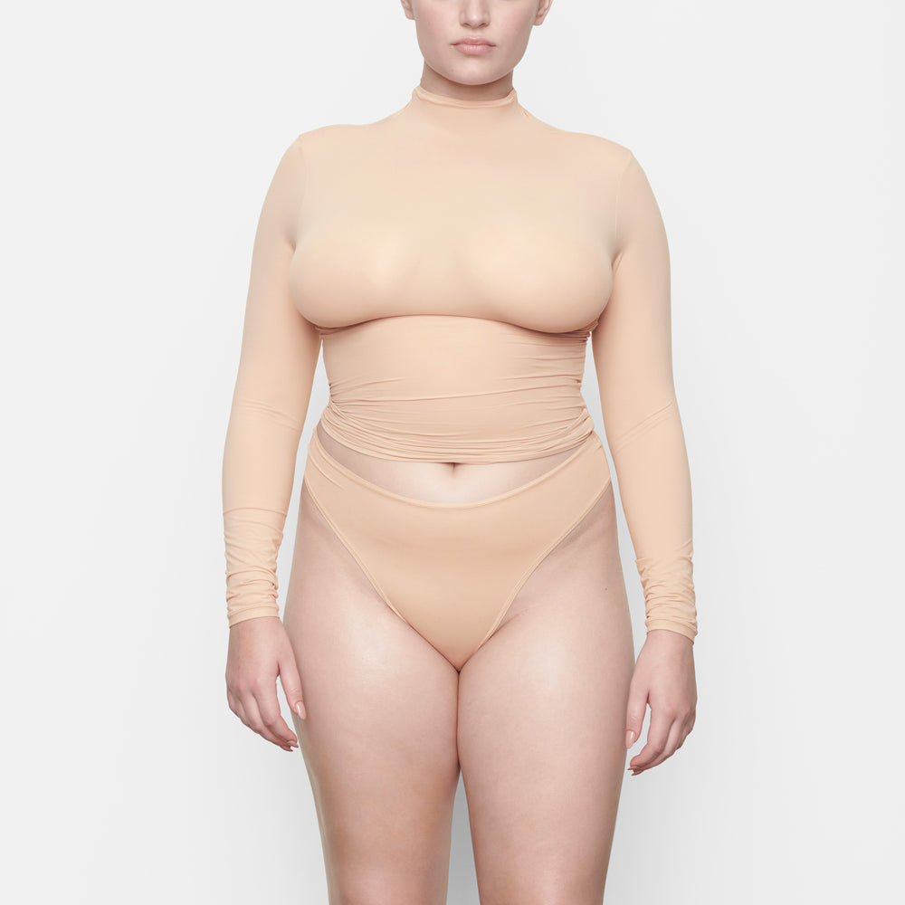 T-shirt Skims FITS EVERYBODY TURTLENECK Beige | 519LBVGDU