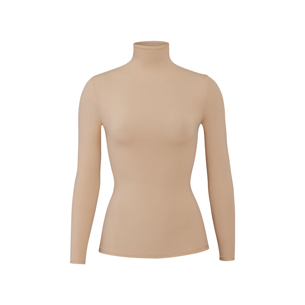 T-shirt Skims FITS EVERYBODY TURTLENECK Beige | 631TEBWUX