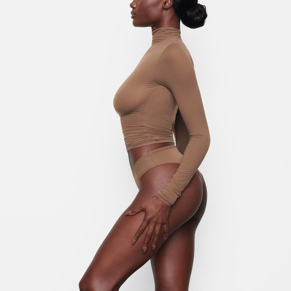 T-shirt Skims FITS EVERYBODY TURTLENECK Abricot | 684QJSGBI