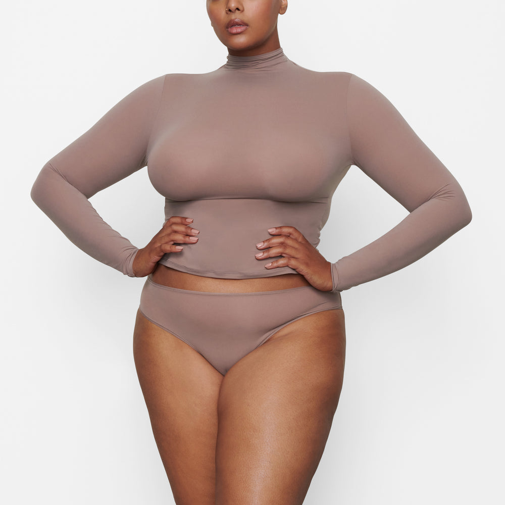 T-shirt Skims FITS EVERYBODY TURTLENECK Marron | 721UPVMZA