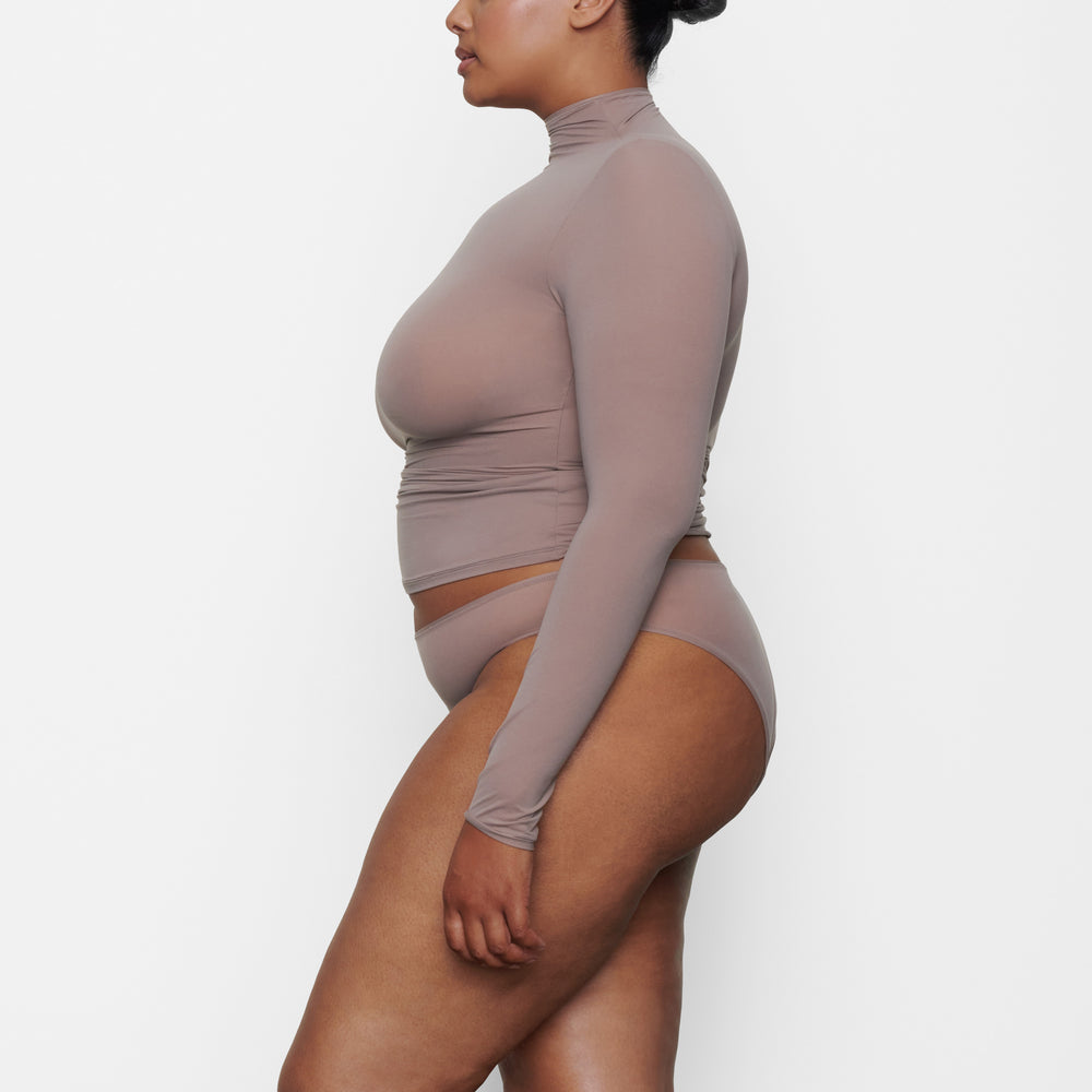 T-shirt Skims FITS EVERYBODY TURTLENECK Marron | 721UPVMZA