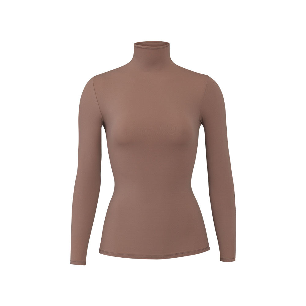 T-shirt Skims FITS EVERYBODY TURTLENECK Marron | 721UPVMZA