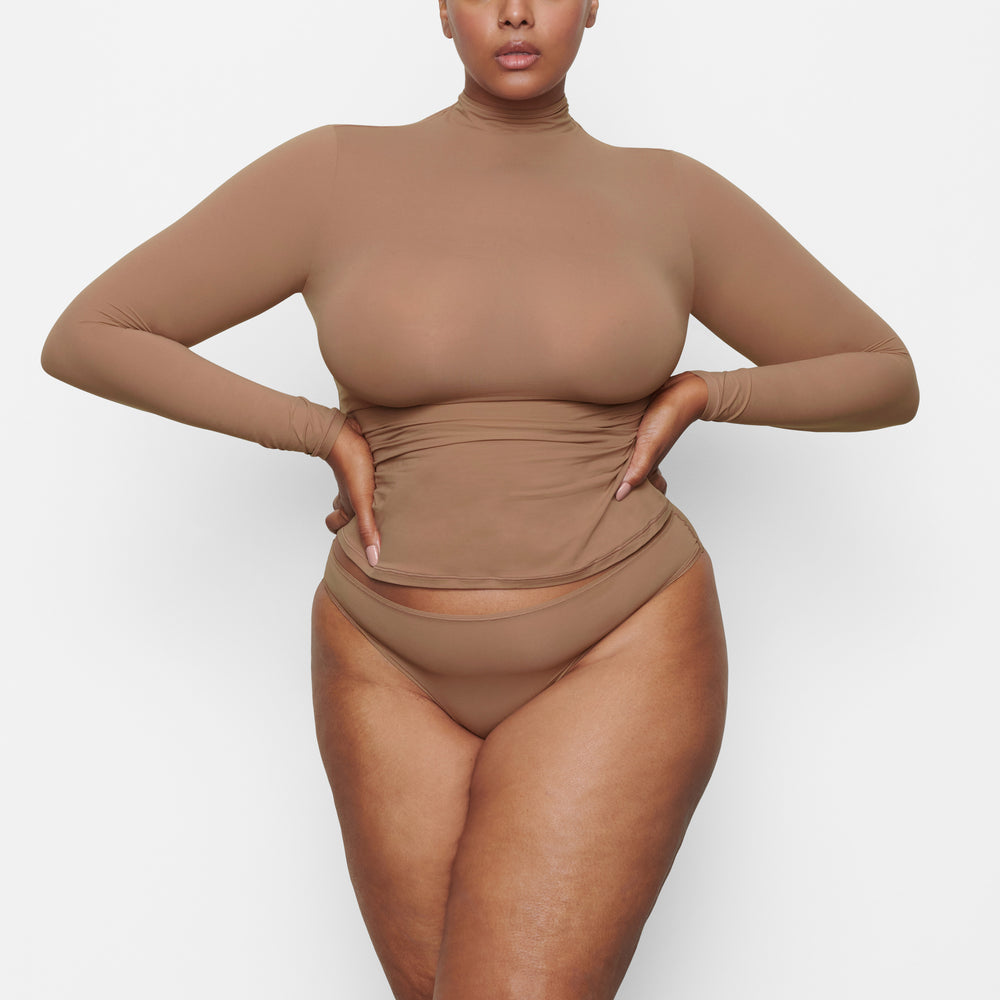 T-shirt Skims FITS EVERYBODY TURTLENECK Abricot | 758AQPCWI