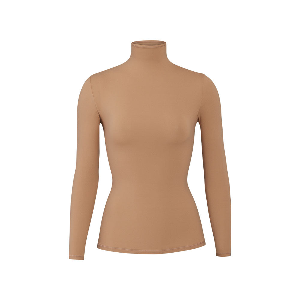 T-shirt Skims FITS EVERYBODY TURTLENECK Abricot | 758AQPCWI