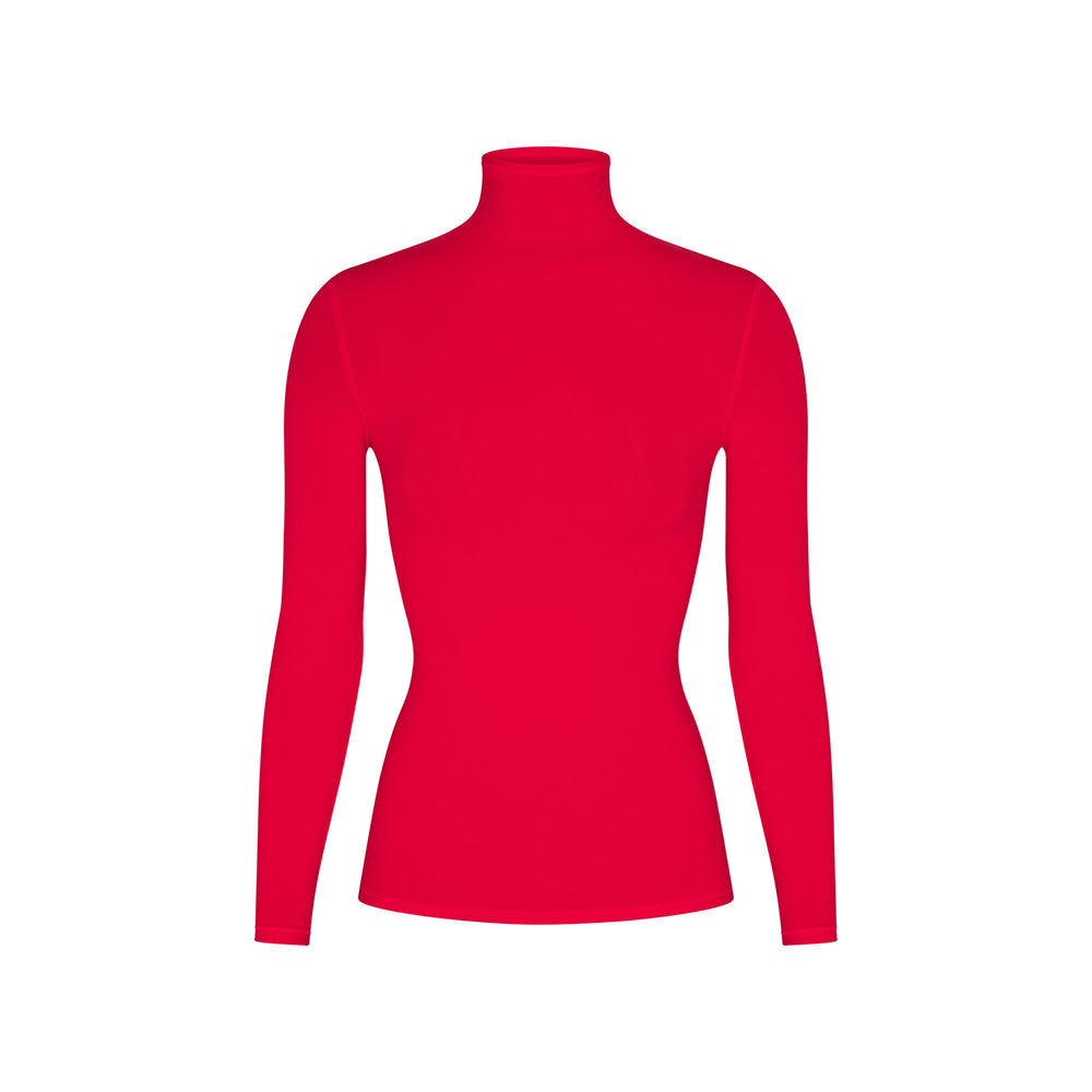 T-shirt Skims FITS EVERYBODY TURTLENECK Rouge | 892DZXCEU