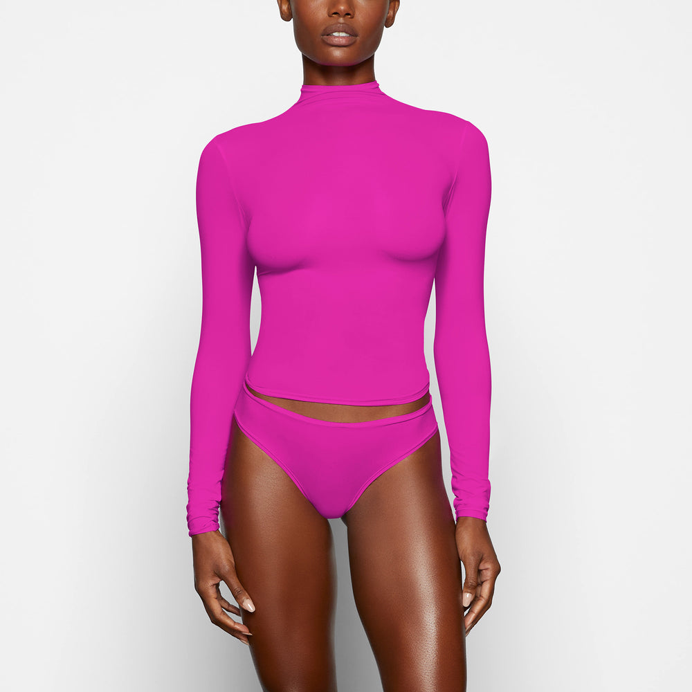 T-shirt Skims FITS EVERYBODY TURTLENECK Fushia | 935HUEGMY
