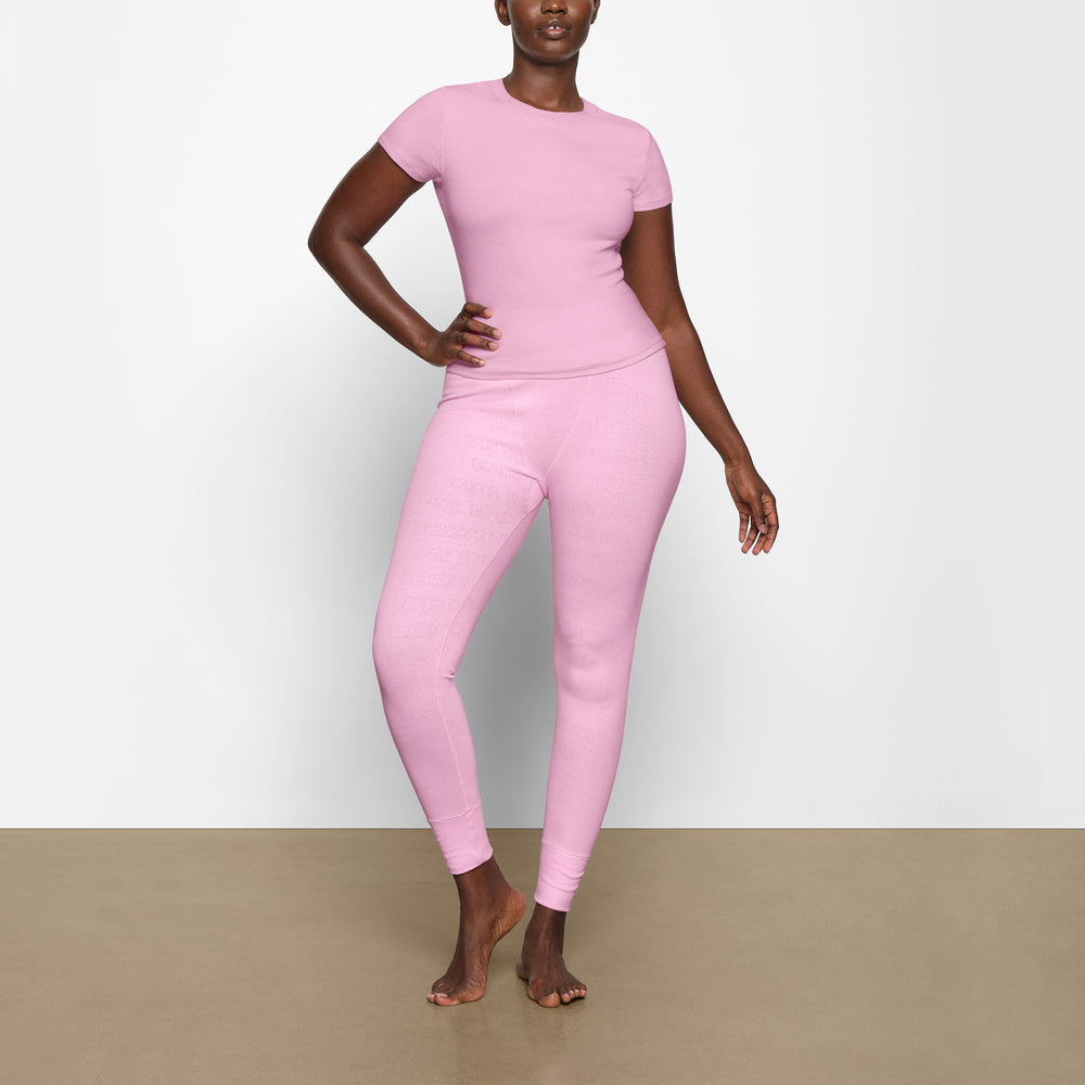 T-shirt Skims LOGO POINTELLE Rose | 469RCHDPO