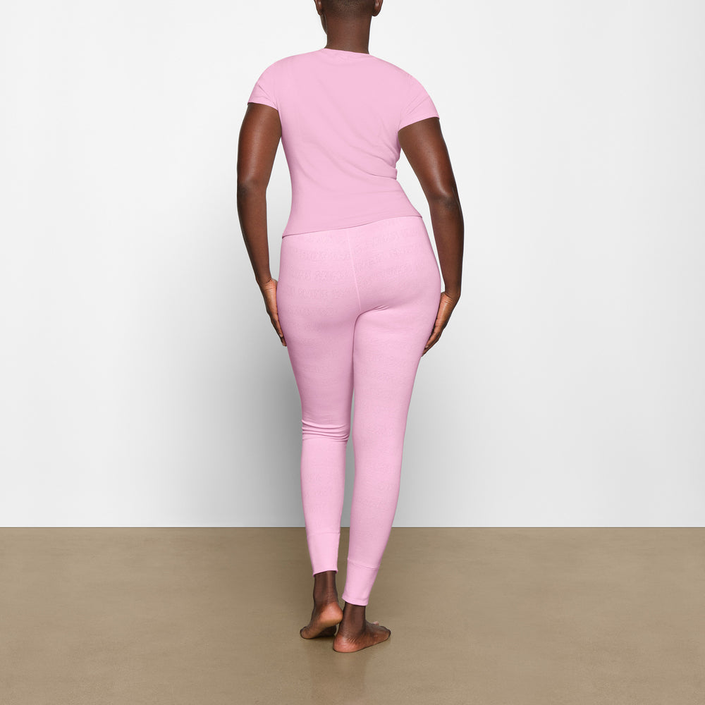 T-shirt Skims LOGO POINTELLE Rose | 469RCHDPO