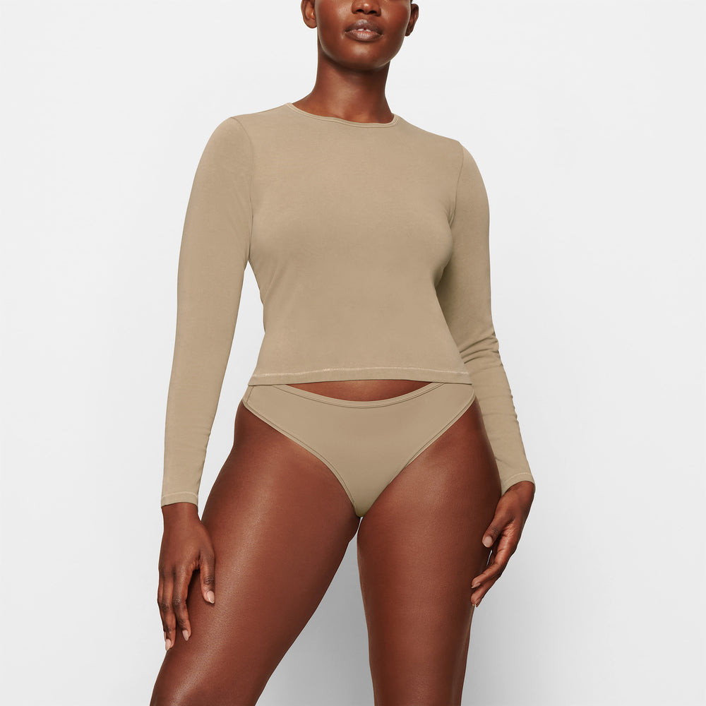 T-shirt Skims NEW VINTAGE LONG SLEEVE Abricot | 980PYBXJV