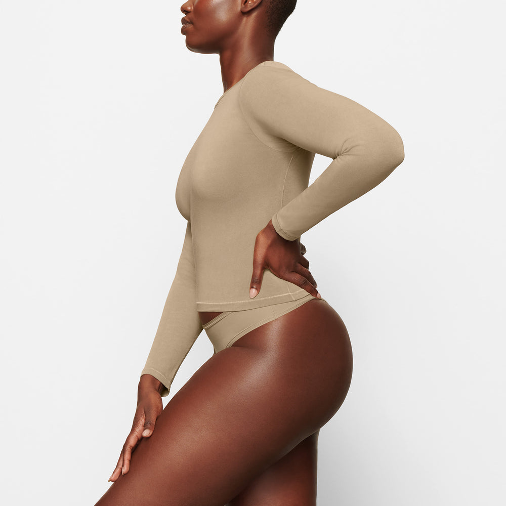 T-shirt Skims NEW VINTAGE LONG SLEEVE Abricot | 980PYBXJV
