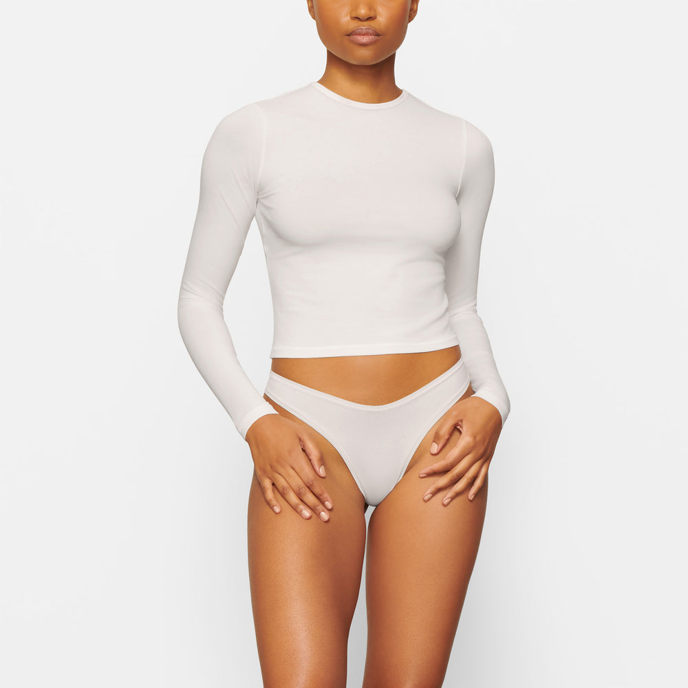 T-shirt Skims NEW VINTAGE LONG SLEEVE Blanche | 219DMHPFE