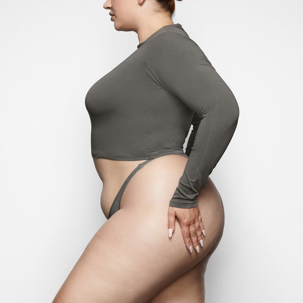 T-shirt Skims NEW VINTAGE LONG SLEEVE Grise Foncé | 621NMGWDT