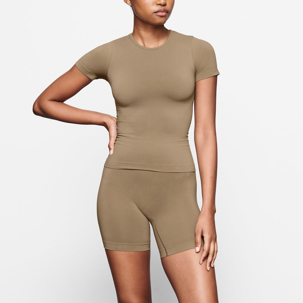 T-shirt Skims SOFT SMOOTHING Abricot | 417COMIVW