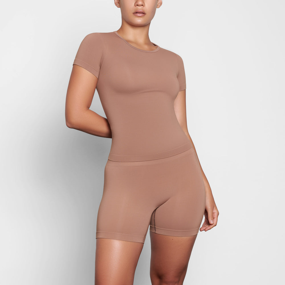 T-shirt Skims SOFT SMOOTHING Abricot | 627QIDBSL